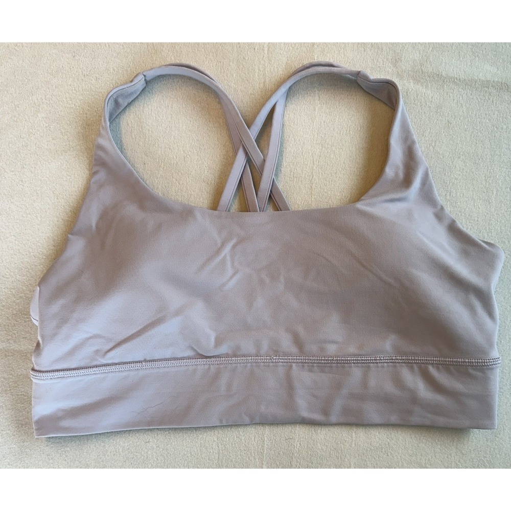 Lululemon Sports Bra Crossback Light Lavender Size 14
